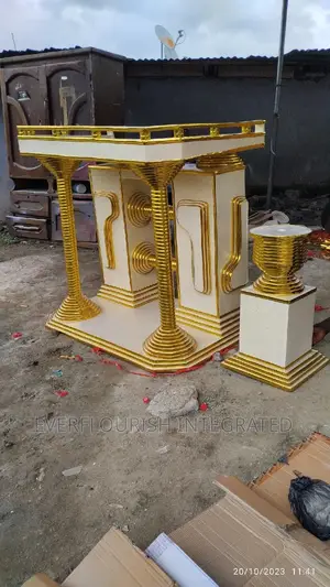 Pulpit and 1 Flower Vase for Morden Church