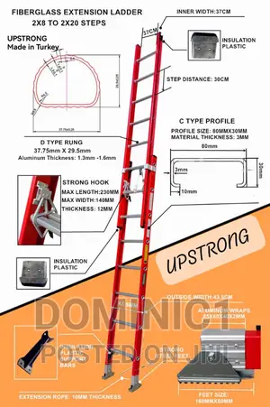 14×2 Fiber Ladder Heavy Duty