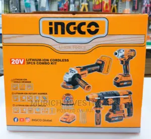 Ingco Combo Set 3 in 1 Rotary Drill Set Impact Screwdriver
