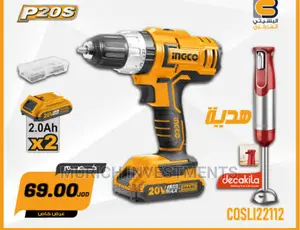 2pcs Ingco Lithium-Ion Impact Drill (CIDLI20031