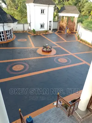 Stamped Decorative Concrete Floor.