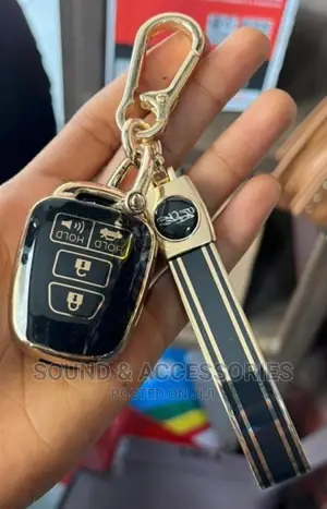 Toyota Camry 2012+ Black and Gold Rubber Tpu Key Cover