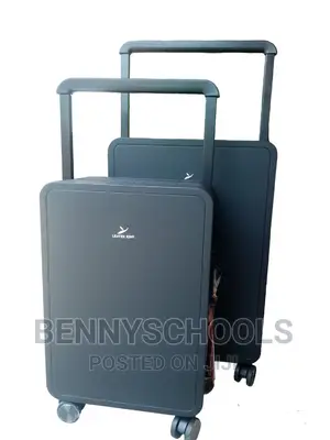 Set of 2 Black Leaves King Executive Celebrity Luggage Boxes