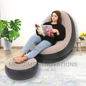 Inflatable Relaxing Chair / Foot Rest With Manuel