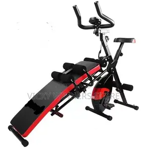 Sit-Up Bench With Air Bike