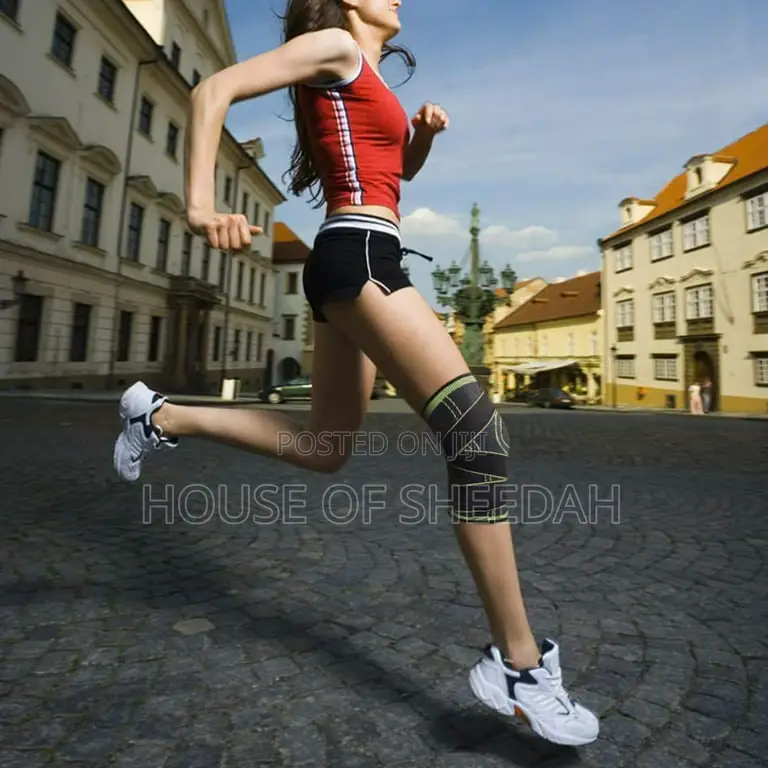 Compression Support Knee Sleeve With Adjustable Strap