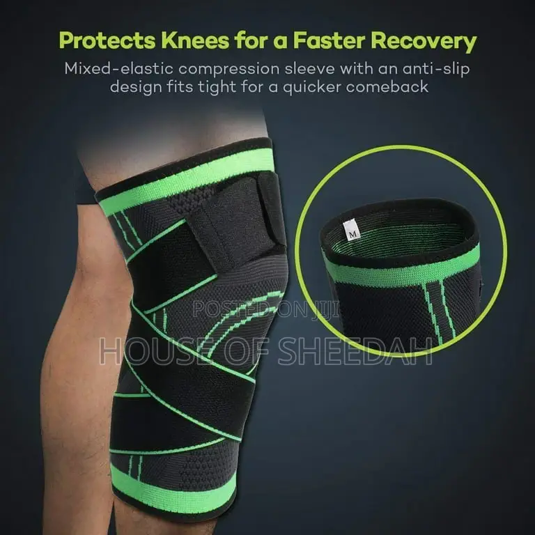 Compression Support Knee Sleeve With Adjustable Strap