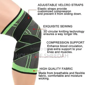 Compression Support Knee Sleeve With Adjustable Strap