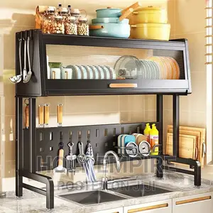 New Multifunctional Expandable Over Sink Plate Rack