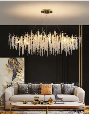 Contemporary American Crystal Chandelier Light