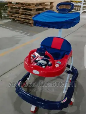 Baby Walker With Pusher and Head Cover