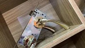 Complete Set of Gold Plated Rosette Handle