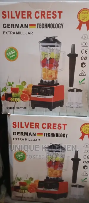 5500watts Double Cups Silver Crest Blender