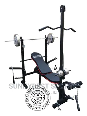 Weight Bench With 50kg Dumbbell Set