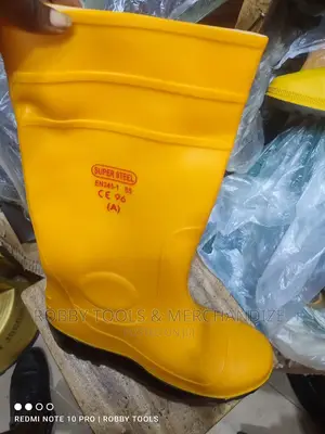 Yellow Safety Rain Boots