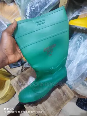 Green Safety Rain Boots