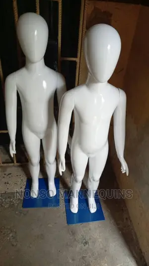 Children Glossy White Faceless Mannequin