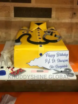 Shirt Happy Birthday Cake for a Doctor