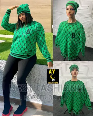 Quality Sweater Top and Cap