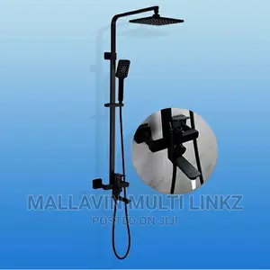 Modern Square Black Shower Mixers