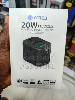 Coteci 20w PD QC 3.0 Universal Travel Charger