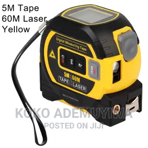 3 In1 LCD 60m Laser Distance Meter Rangefinder + 5m Tape