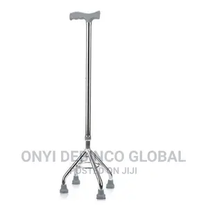 Quadripod Adjustable Walking Stick - 4 Legs