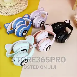 Cat Girls Colorful Lighting Led Wireless Cat Ear Headphone
