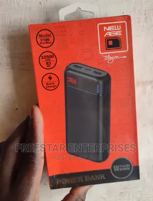 New Age 22500mah Power Bank. New Age Power Bank 22500 Mah.
