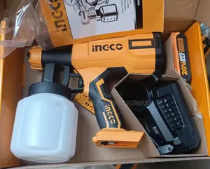 Ingco Cordless Paint Sprayer Gun With Battery Charger 20v