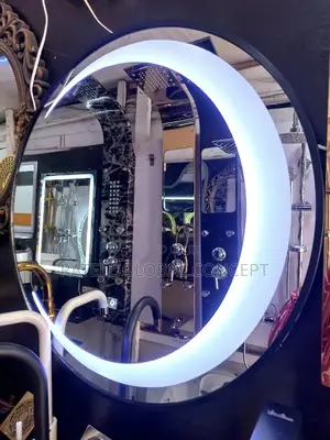 Framed 3 Lights Sensor Led Mirrors [Warm, White, Warm White]