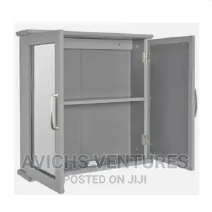 Home Tongue Groove Wall Cabinet - Grey