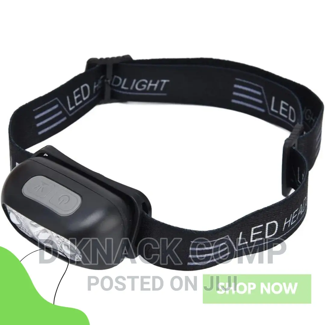 LED Headlamp Adjustable Waterproof USB Motion Sensor