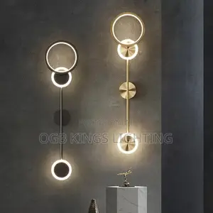 Nordic LED Wall Light Gold Black Wall Lamps for Living Room