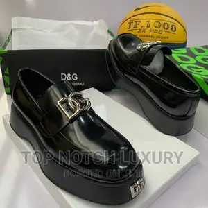 Original Leather Dolce and Gabbana Men Lux Double Sole Shoe