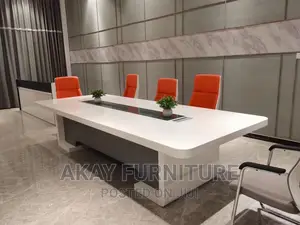 White Boardroom Table