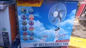 Qasa Curvy Rechargeable Grey Col Fan