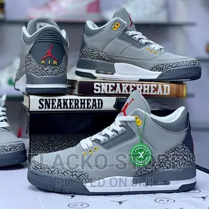 Original Nike Air Jordan 3 Retro Cool Grey Sneakers