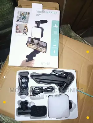 Video Making Kits Microphone, Led Tripod With Remote Control