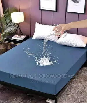Zipper Fitted Sheet Waterproof Mattress Protector(Blue)