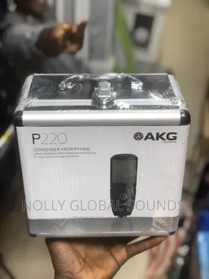 Akg Studio Vocal Condenser Microphone,P220 (Black)
