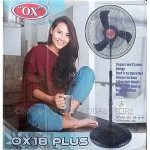 Ox - Plus Standing Fan 18" Plastic Blade