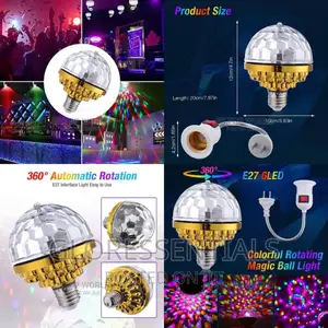 360*Rotating Disco Bulb Light