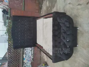 Quality 4.5by6 Upholstery Padded Bed Frame With One Bed Side