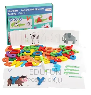 3 in 1 Letters and Numbers Matching and Tracing