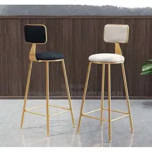 Italian High Leg Gold Bar Stools