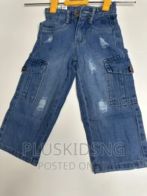 Girls Cargo Denim