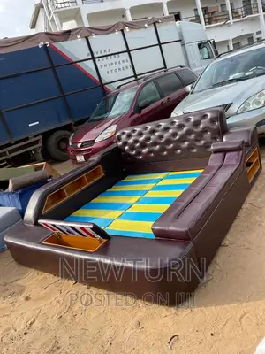Luxury Leather Bed.