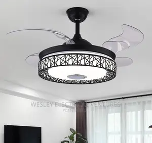 Led Chandelier Fanlight With Bt Mp3