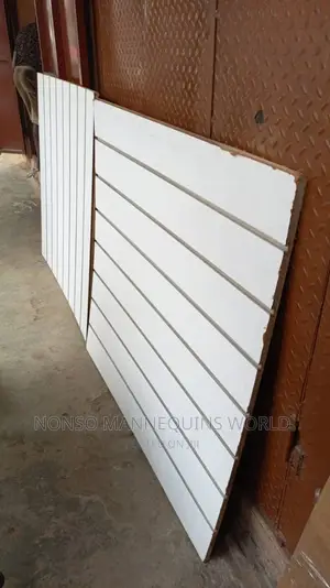 Mdf White Slat Wall 4 Feets By 4 Feets Boards